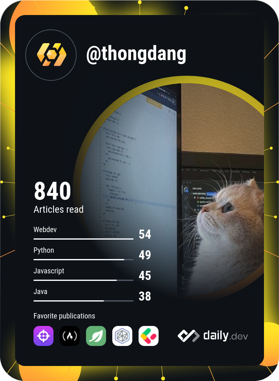 Thong Dang's Dev Card