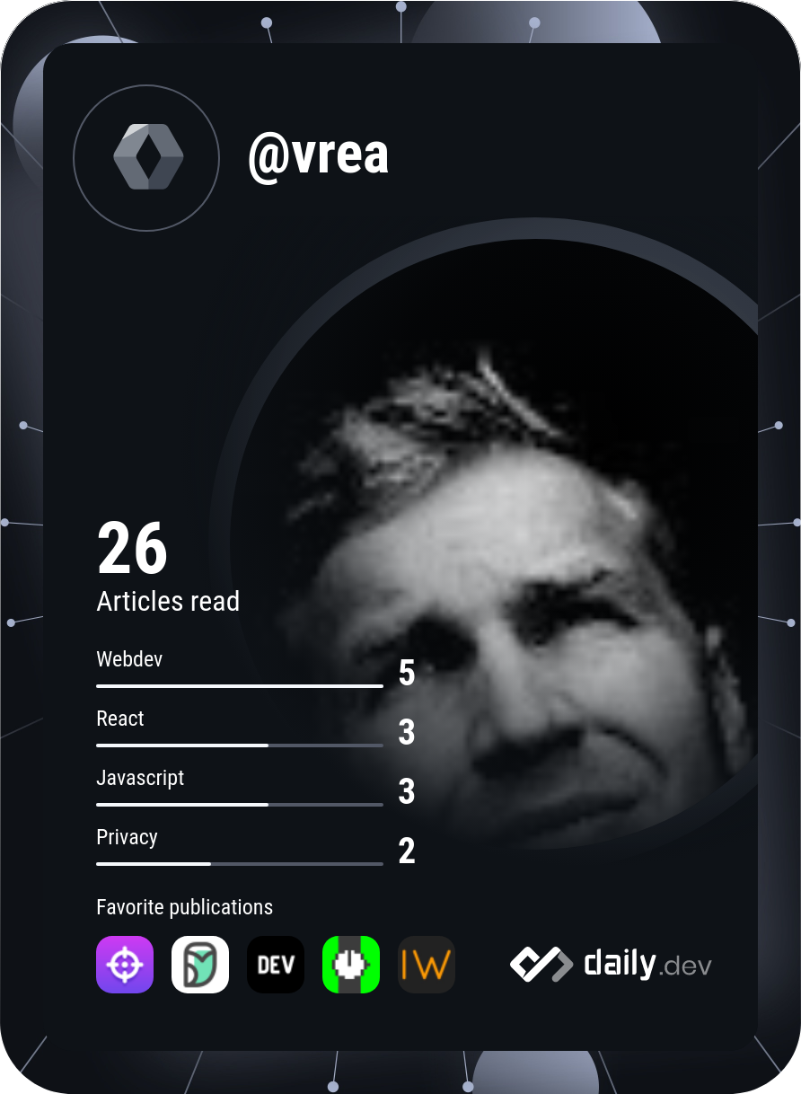 Jonathan Yngfors's Dev Card