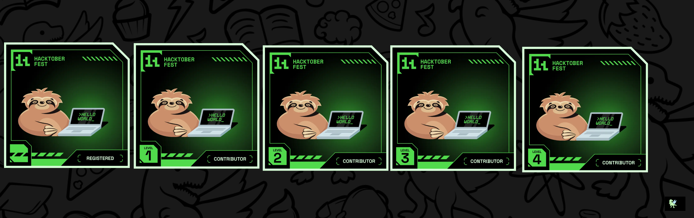 An image of @markoeltiger's Holopin badges, which is a link to view their full Holopin profile