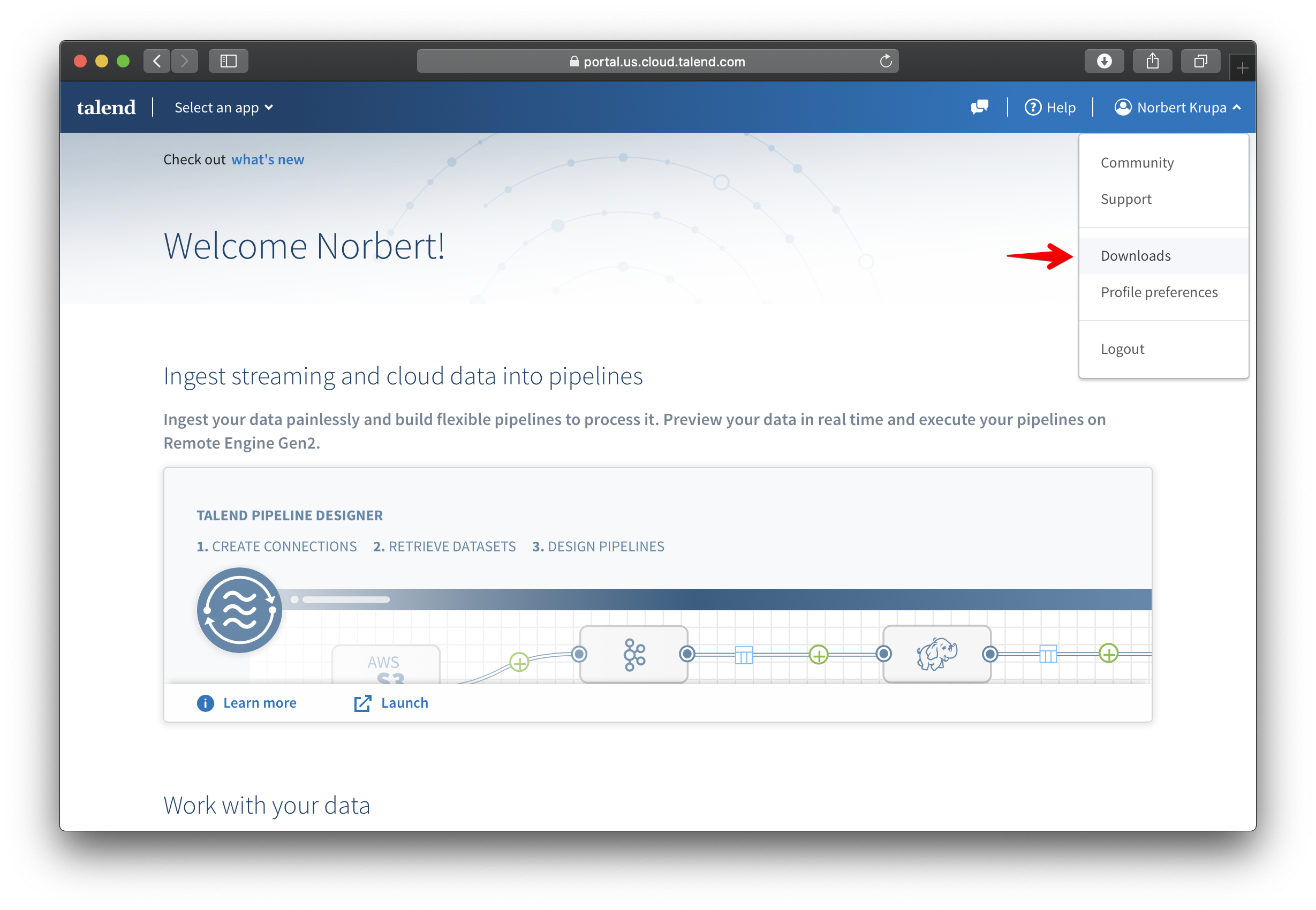 Talend Cloud Downloads