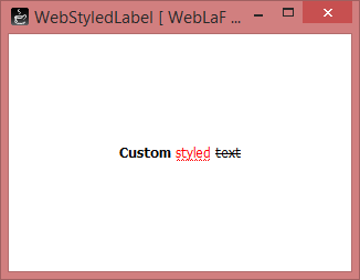 WebStyledLabel