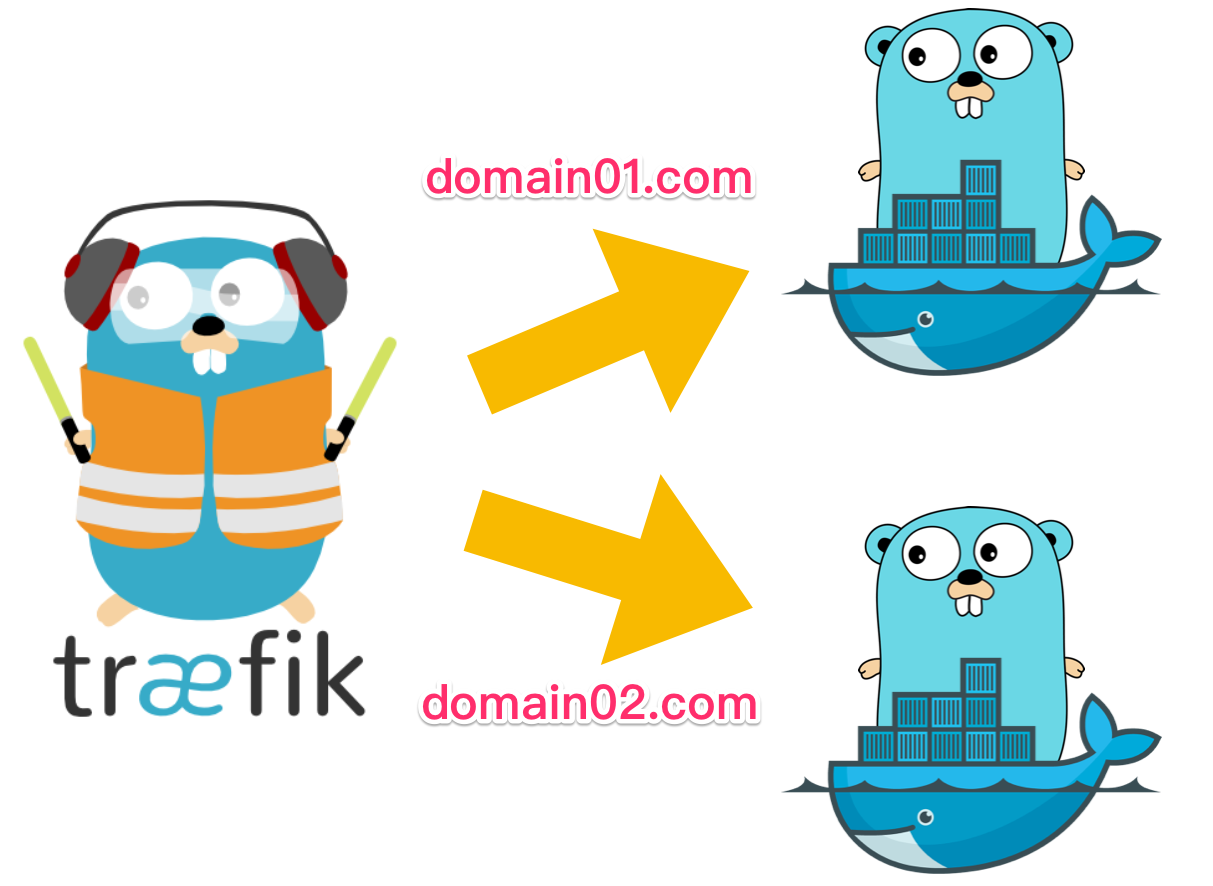 traefik + docker + golang