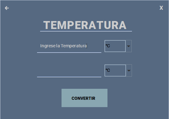 Pantalla Temperatura