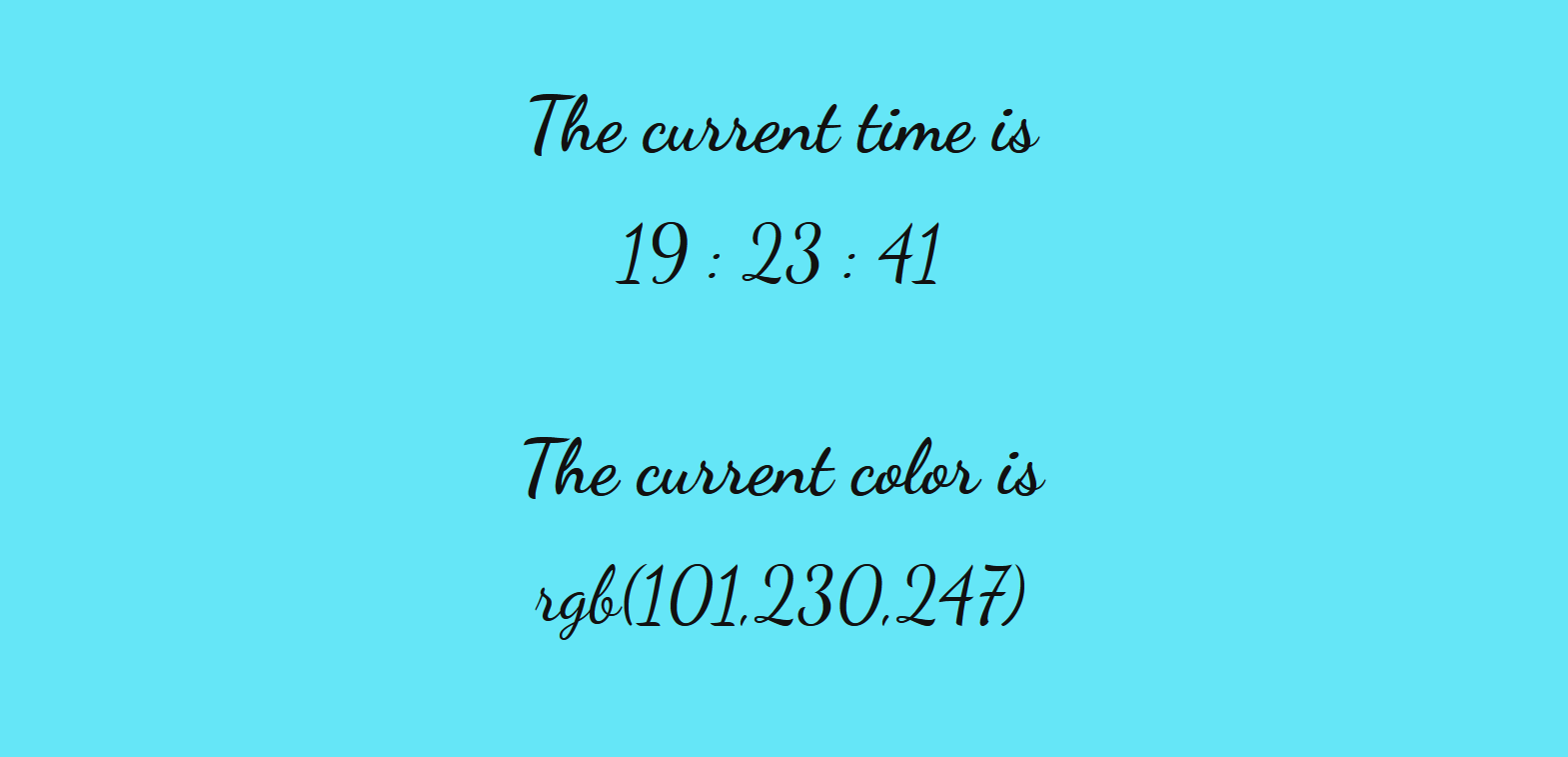 Colorful Clock