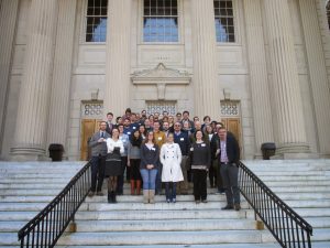 User forum members on steps