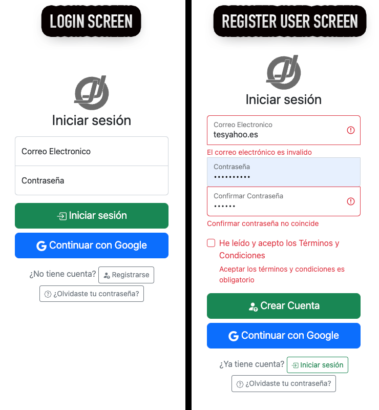 Login users and Sign Up Users