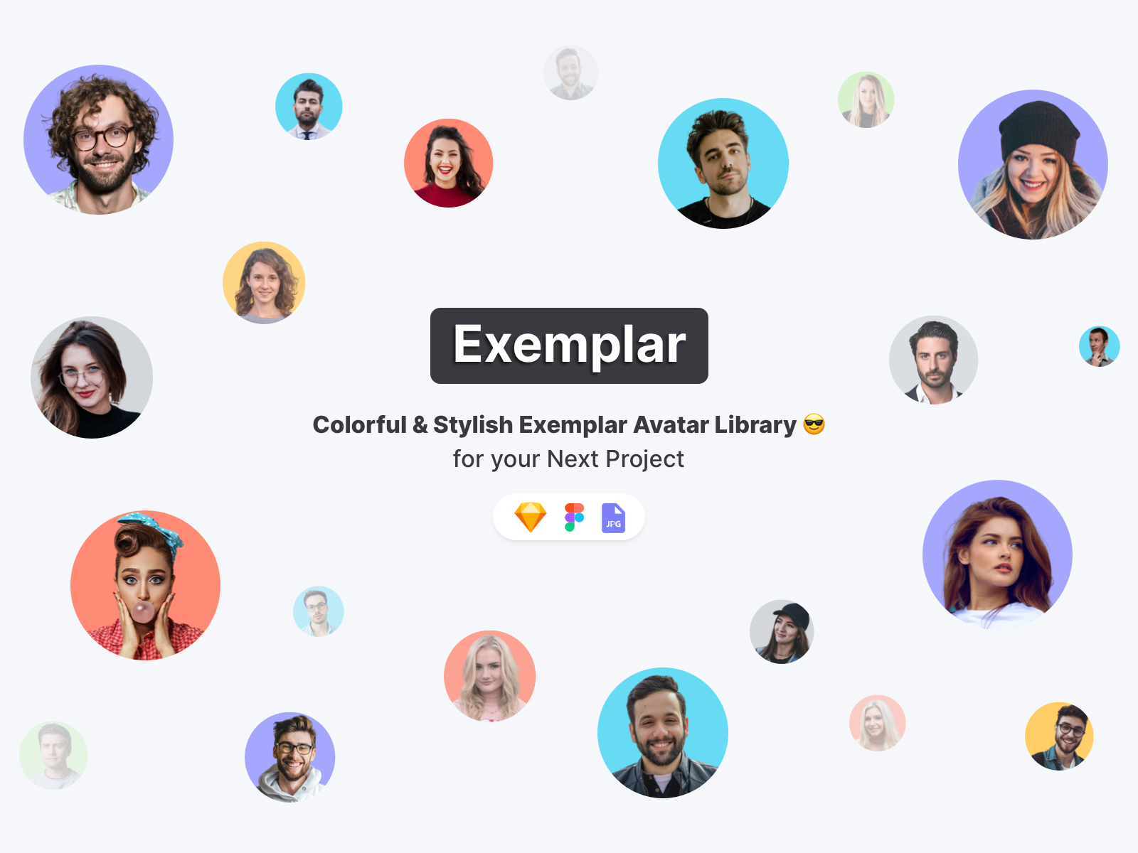 Exemplar Free Avatar Library For Figma & Sketch