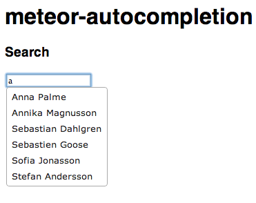 Autocompleting a name