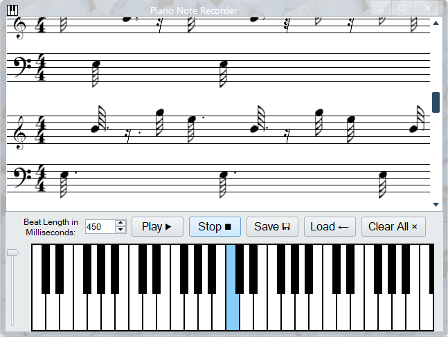 Piano Note Recorder