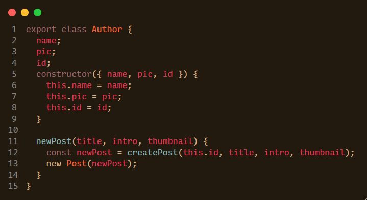 Author code