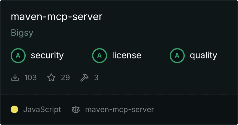 maven-mcp-server MCP server
