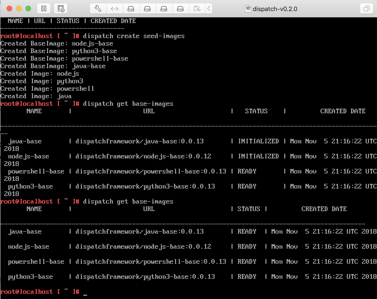 Dispatch VM comes with CLI preinstalled