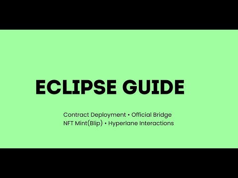 Eclipse Tutorial Video