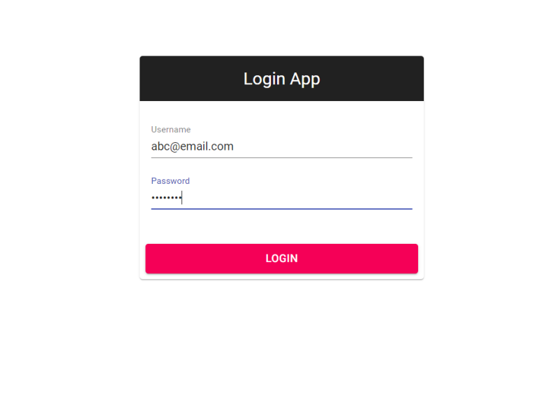 Login Form