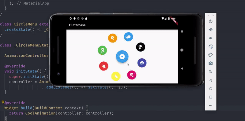 flutter radial menu demo