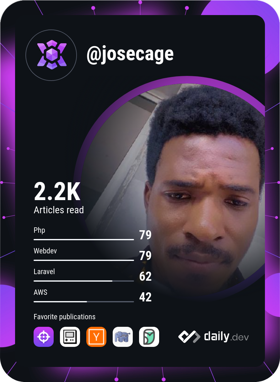 José Cage's Dev Card