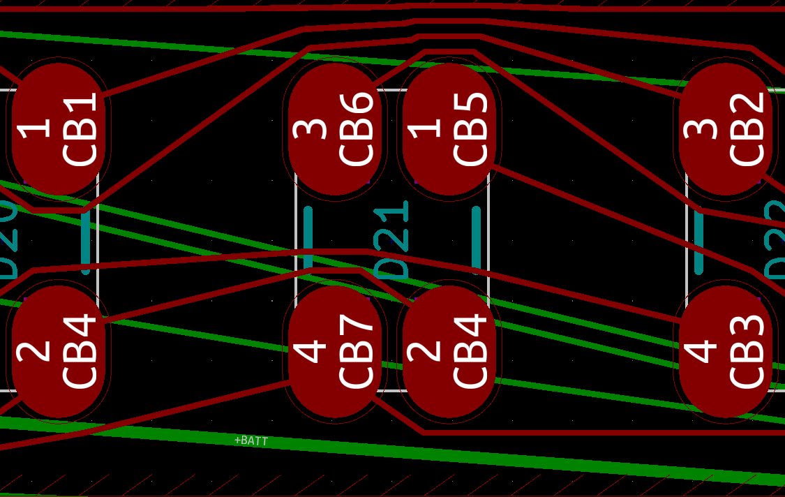 LED footprints before any script