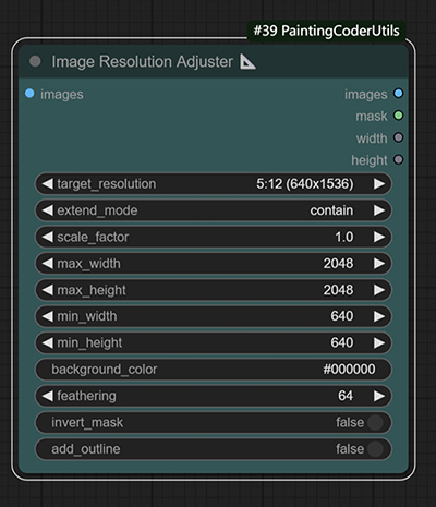 Image Resolution Adjuster Settings