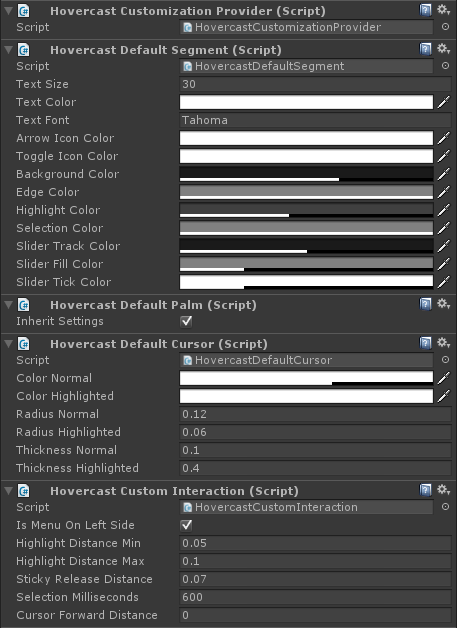 Customization Provider and settings