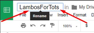 Name your spreadsheet