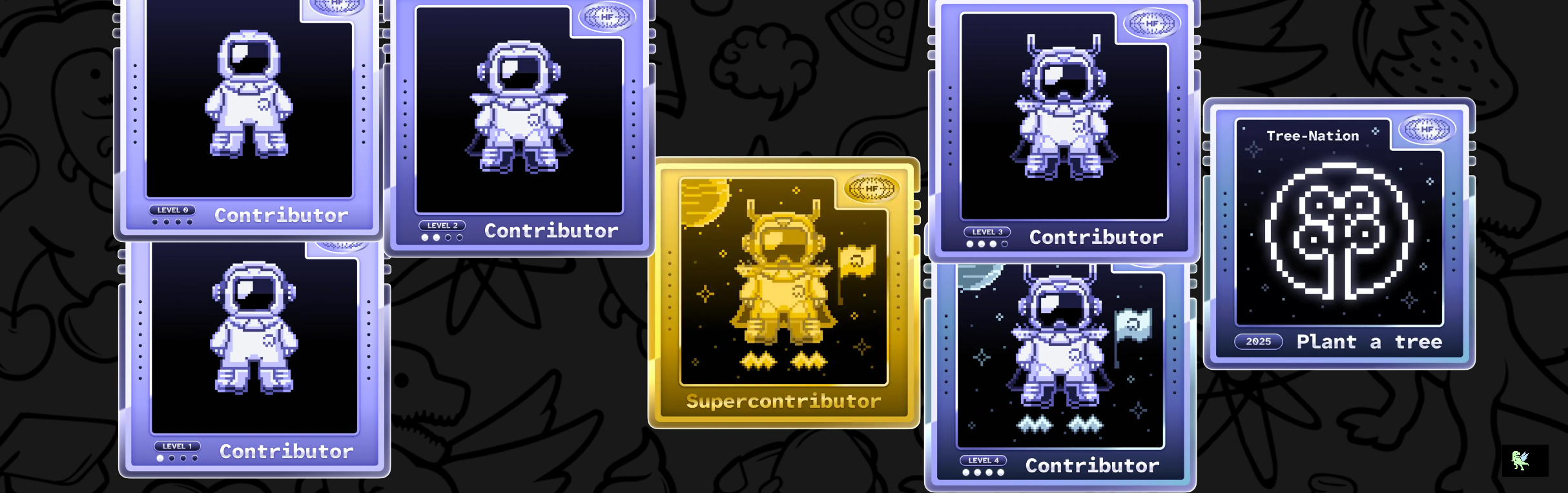 An image of @akshatj05's Holopin badges, which is a link to view their full Holopin profile