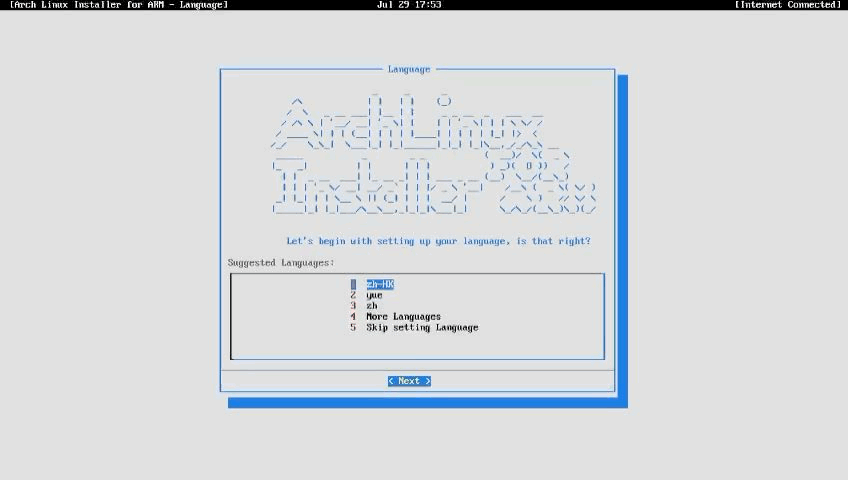 Setup User, Language & Time Zone
