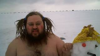 Cute Japanese Schoolgirl Frolics in Snow!