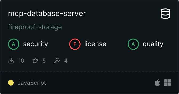 mcp-database-server MCP server