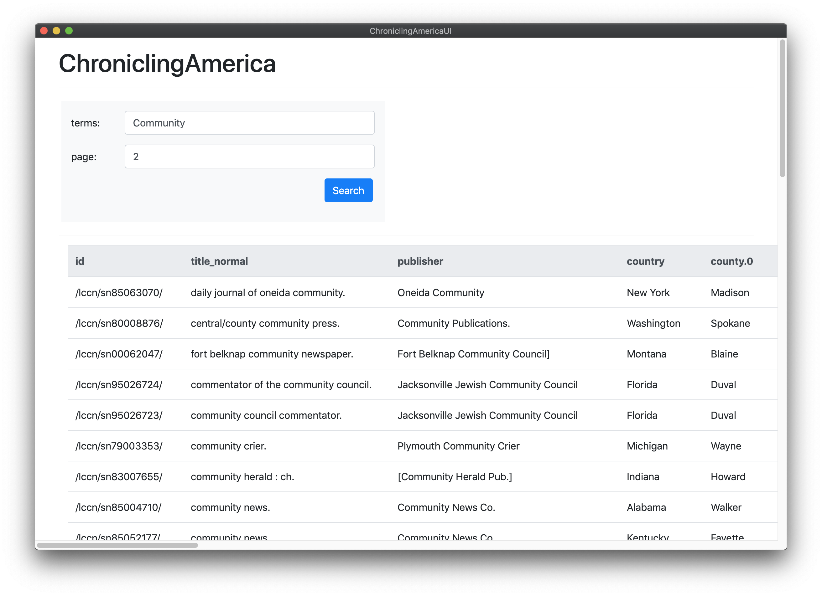 GitHub - xshoji/chronicling-america-ui: User interface for the ...