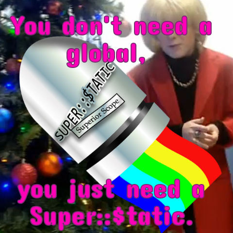 you don't need a global, you just need a super static