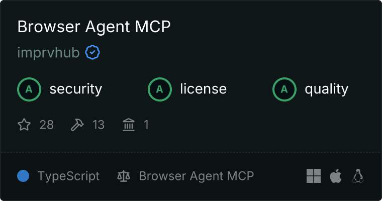Browser Agent MCP server