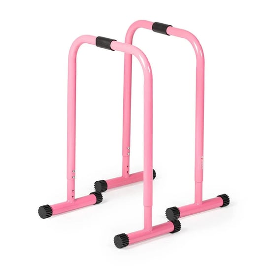 titan-fitness-pink-dip-station-leg-raise-bars-body-weight-parallettes-1