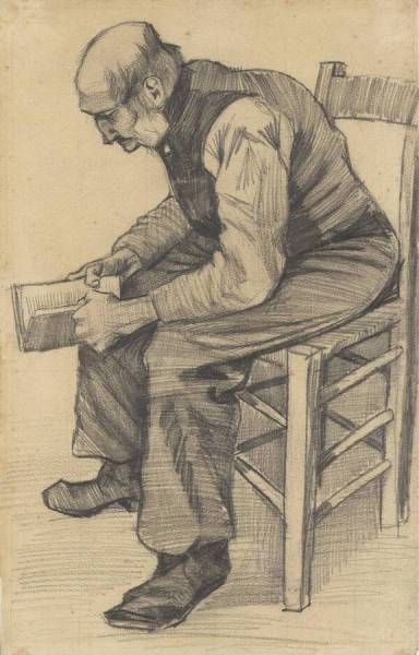 Old man reading – Kröller-Müller Museum
