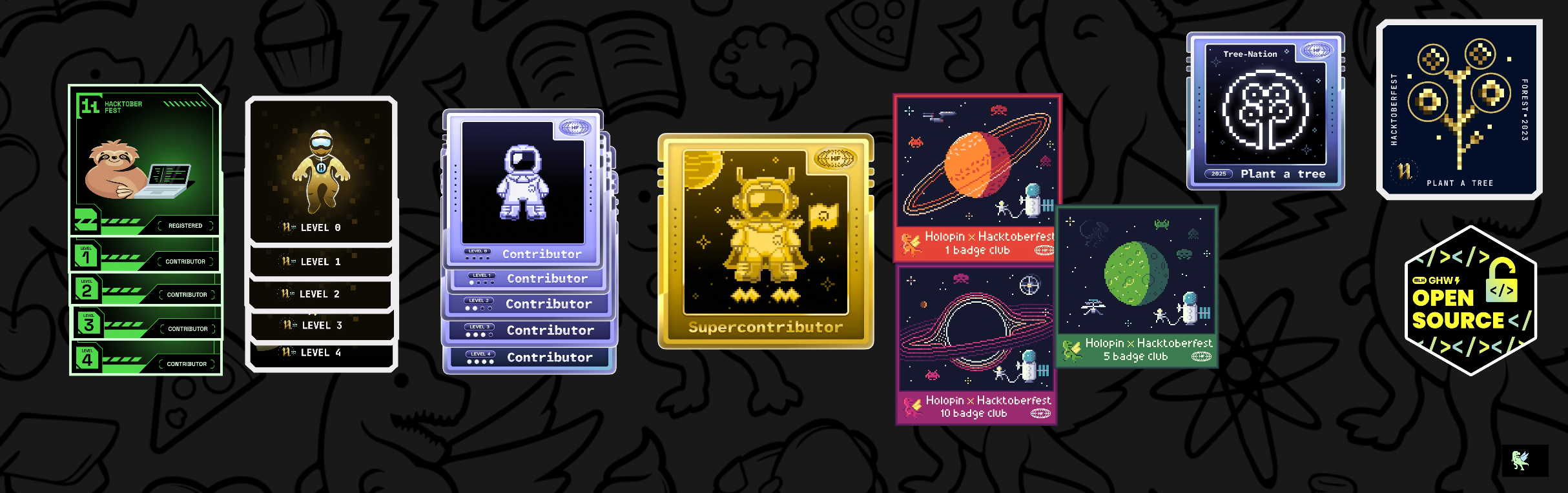 An image of @srijanbaniyal's Holopin badges, which is a link to view their full Holopin profile