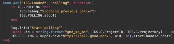 IGS Polling Usage Example