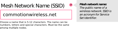 A sketch of a possible SSID including all terms.