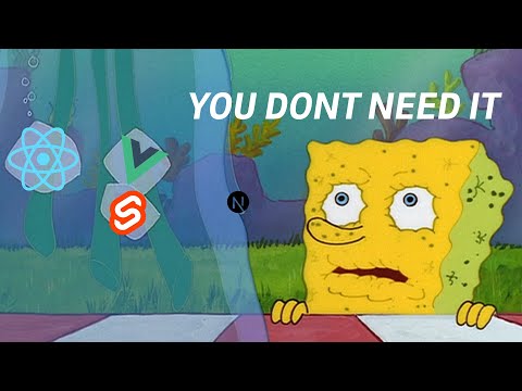 You don't need a frontend framework by Andrew Schmelyun