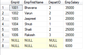 SQL Server Outer Joins