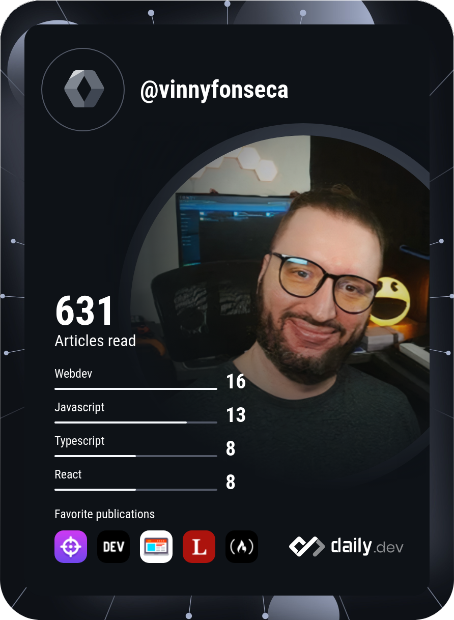 Vinny Fonseca's Dev Card