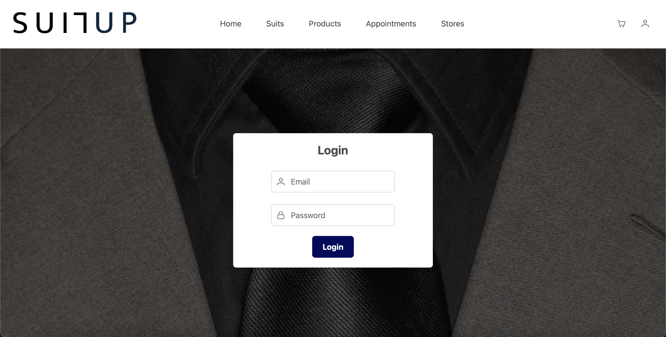 customer login page