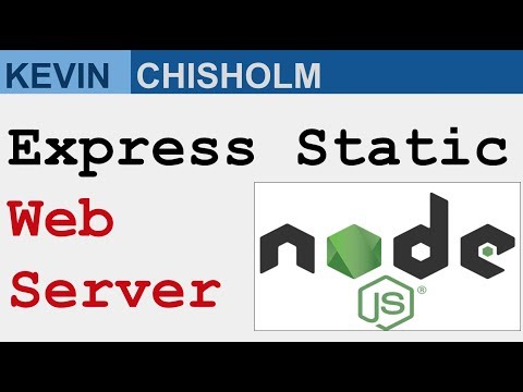 How to Setup a Node / Express Static Web Server in Five Minutes