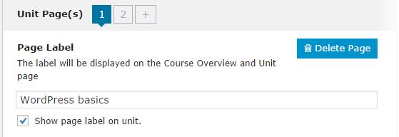 CoursePress - Course - Units - Unit Pages