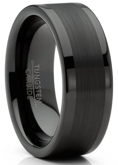 mens-tungsten-ring-black-wedding-band-high-polish-comfort-fit-8mm-1