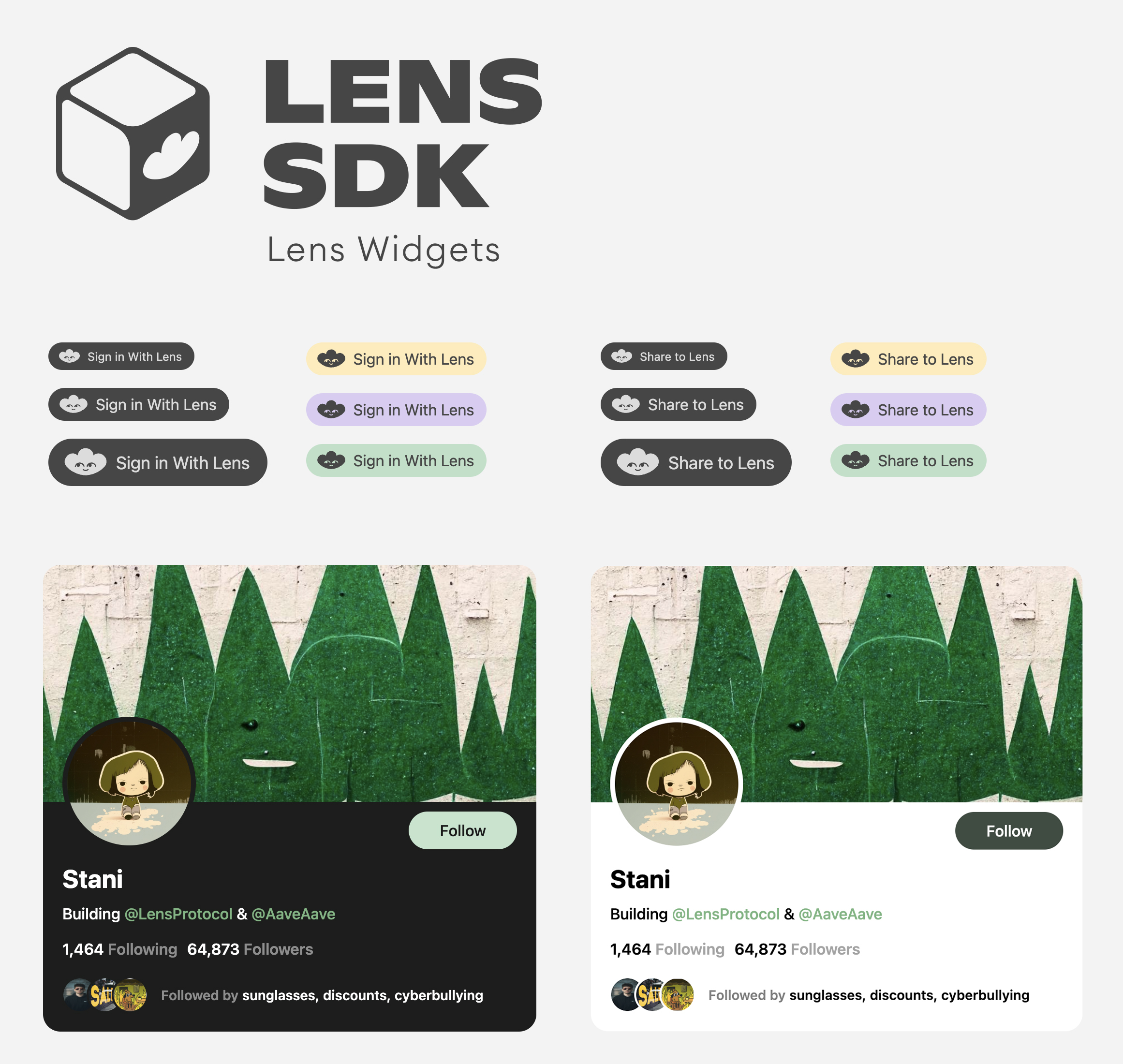 Lens Widgets