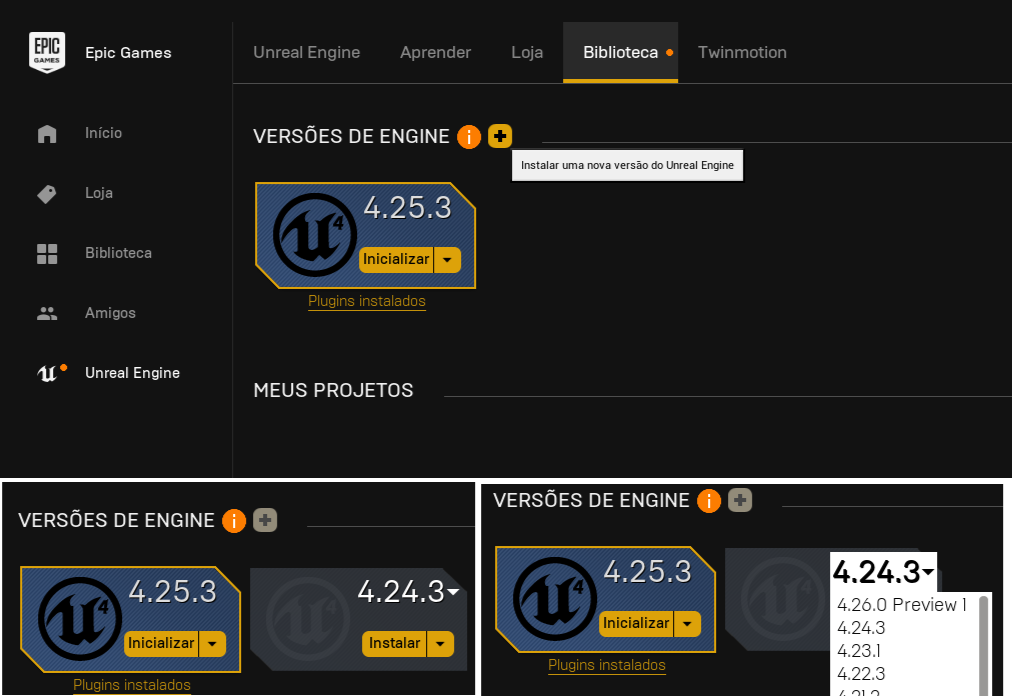 Instalando a Unreal Engine