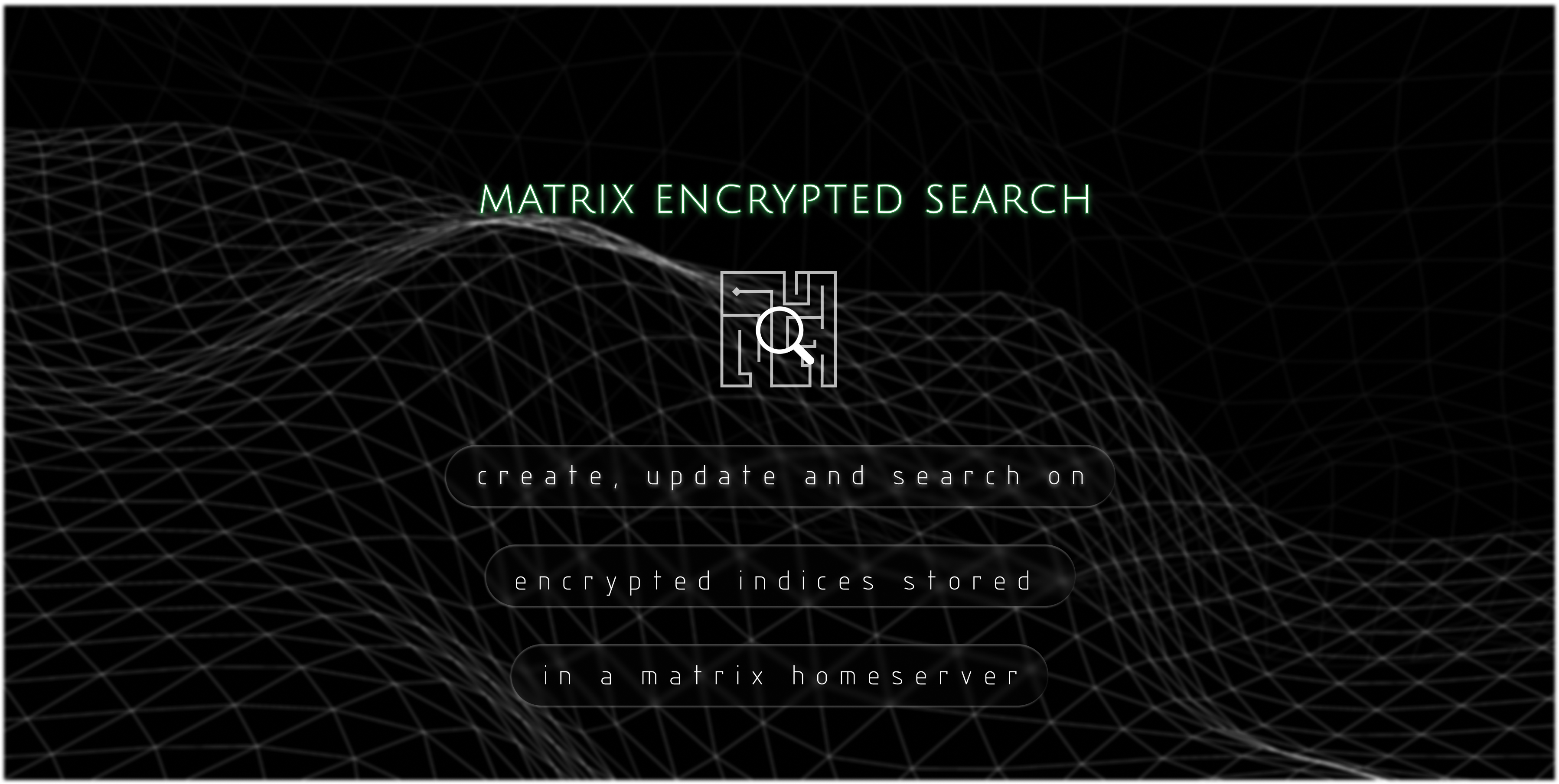 README banner for matrix-encrypted-search