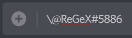 Escaped Discord User Mention