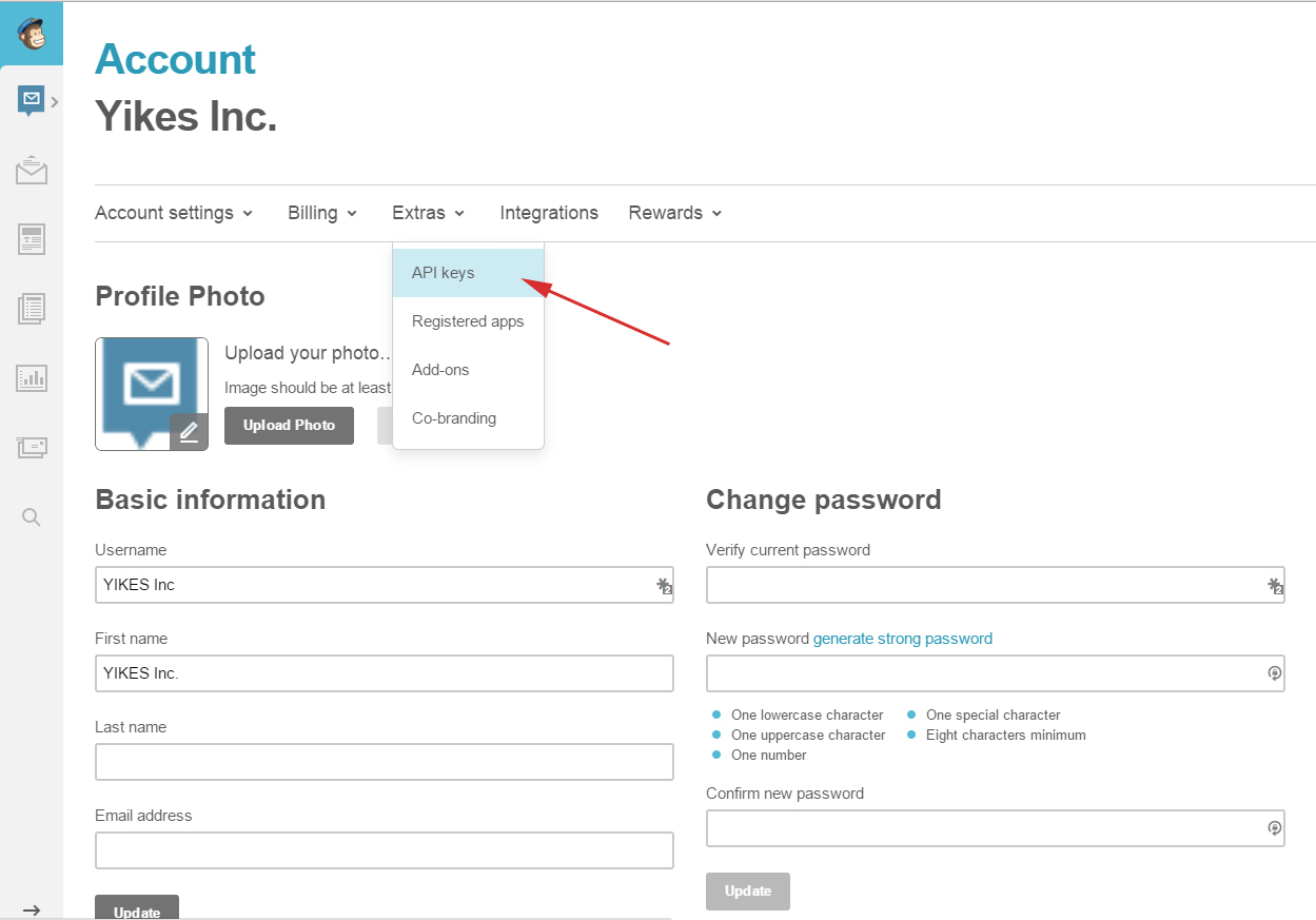 YIKES Inc Easy MailChimp Extender - Setup Step 2