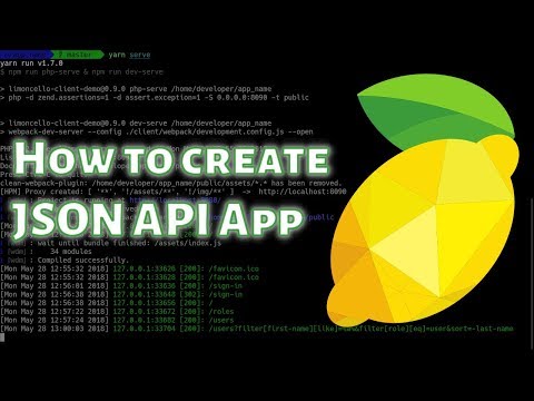 How to create JSON API application