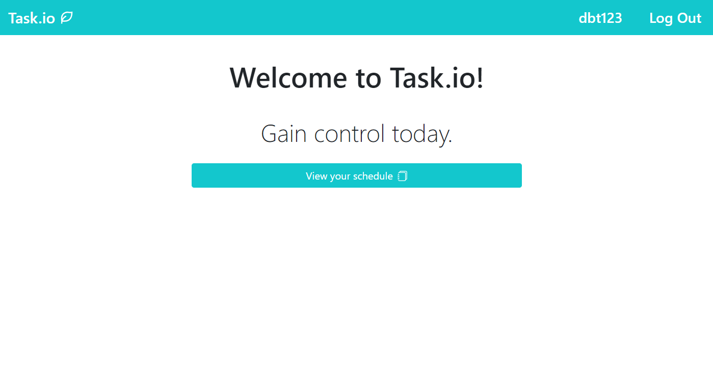 Home page of task.io